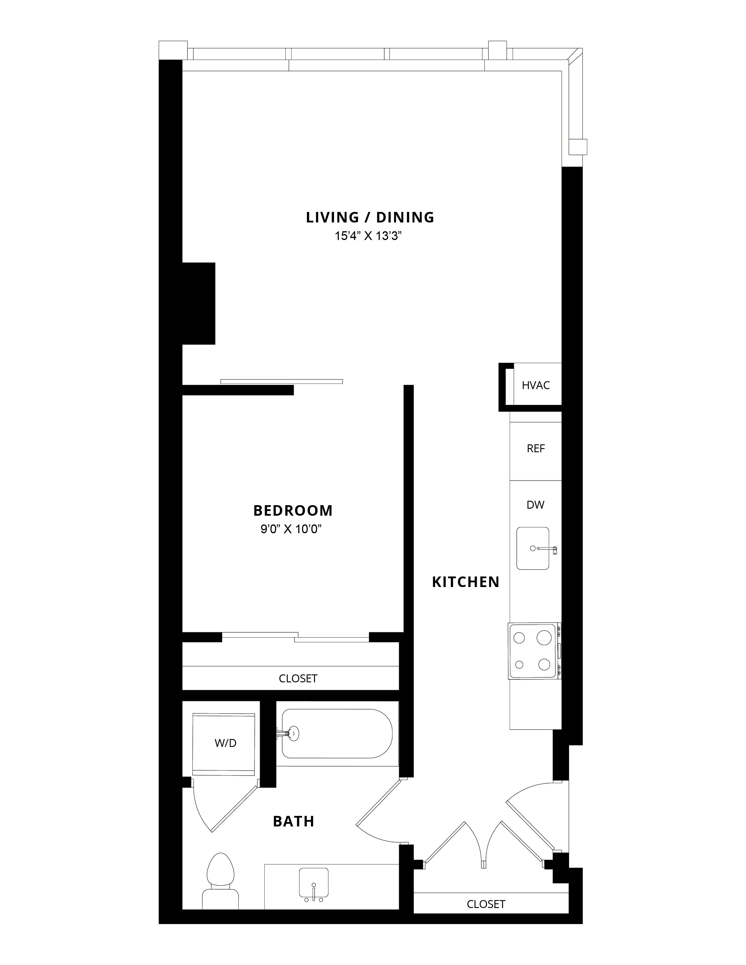 Floor Plan Image of Apartment Apt 1501